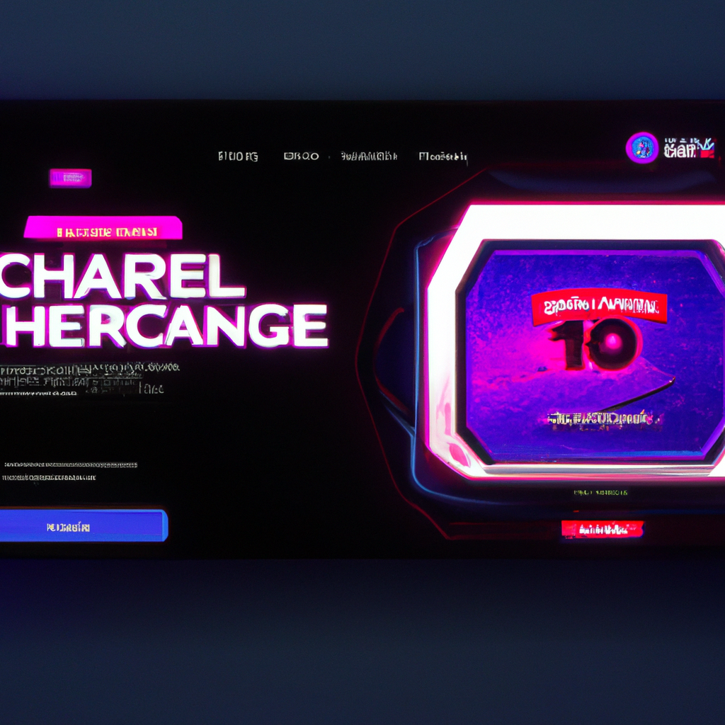 Screenshot: neon challenge arena with player HUD badge